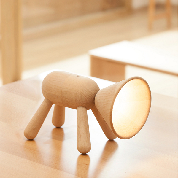【🎉2020 NEW】Beech Wood Puppy Smart Led Lamp