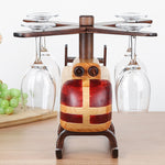 Load image into Gallery viewer, Creative Wooden Airplane Red Wine Rack Bottle Holder

