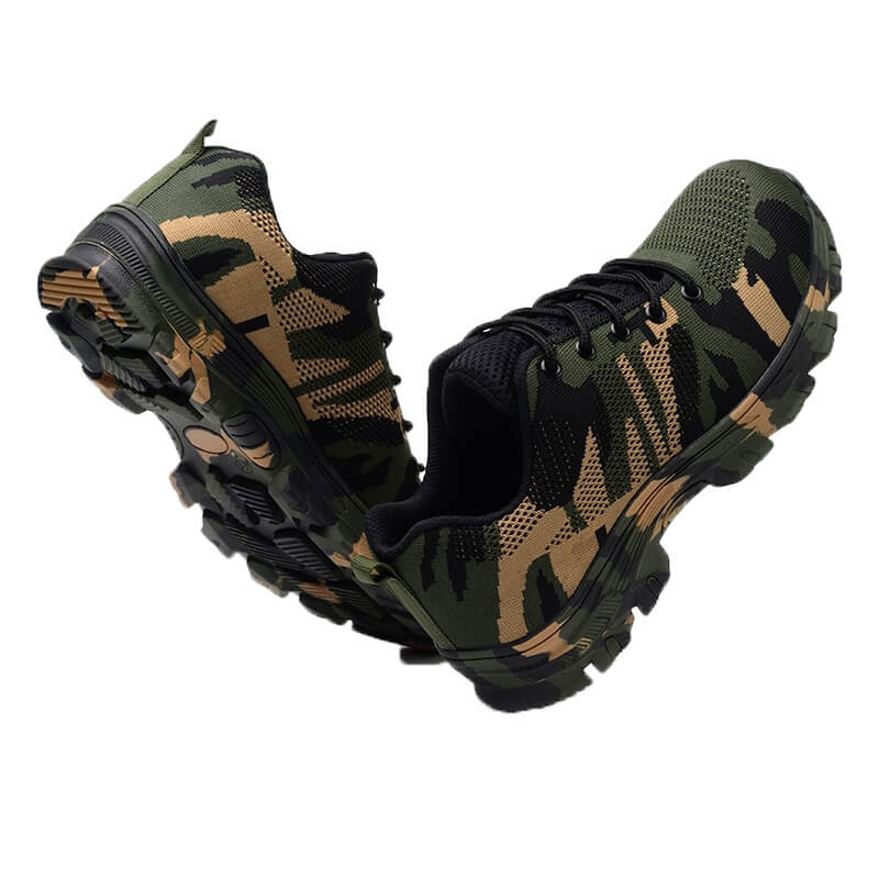 Men Indestructible Work Shoes Camouflage Military Boots Stab-proof And Anti-piercing Steel Toe Cap Safety Boots