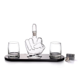 【🖕Free Shipping🖕] Middle Finger Whiskey Wine Decanter With 2 Glasses Set