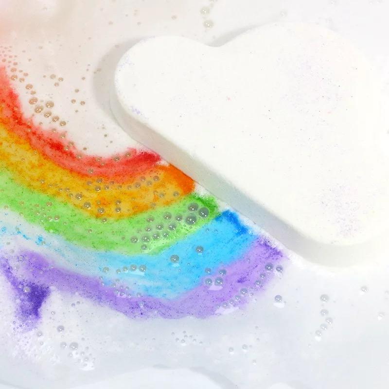 [Buy 3 Get 1] Natural Organic Rich Bubble Colorful Cloud Rainbow Bath Bombs